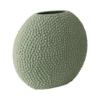 Vase céramique déco texturé vert d'eau 26 cm Sila