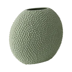 Vase céramique déco texturé vert d'eau 26 cm Sila