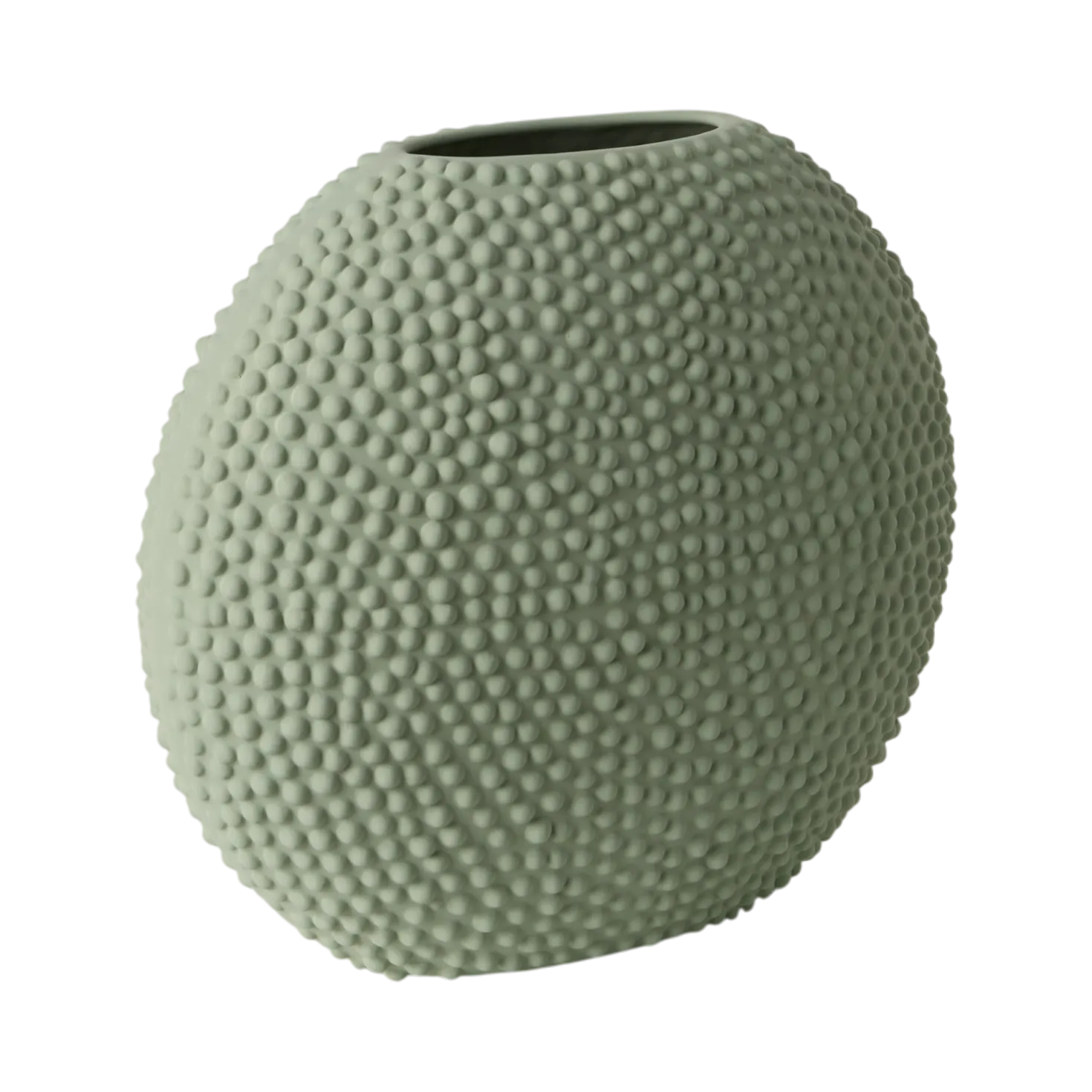 Vase céramique déco texturé vert d'eau 26 cm Sila