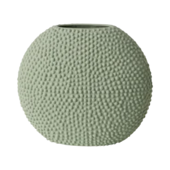 Vase céramique déco texturé vert d'eau 26 cm Sila