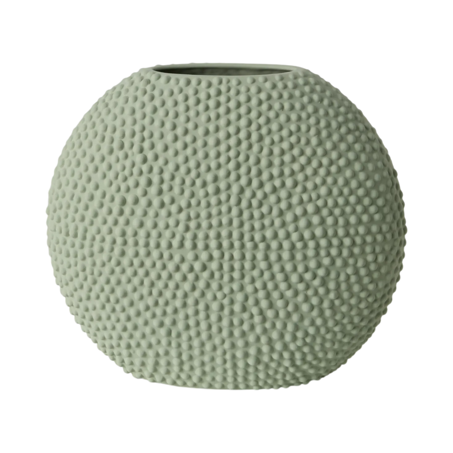 Vase céramique déco texturé vert d'eau 26 cm Sila