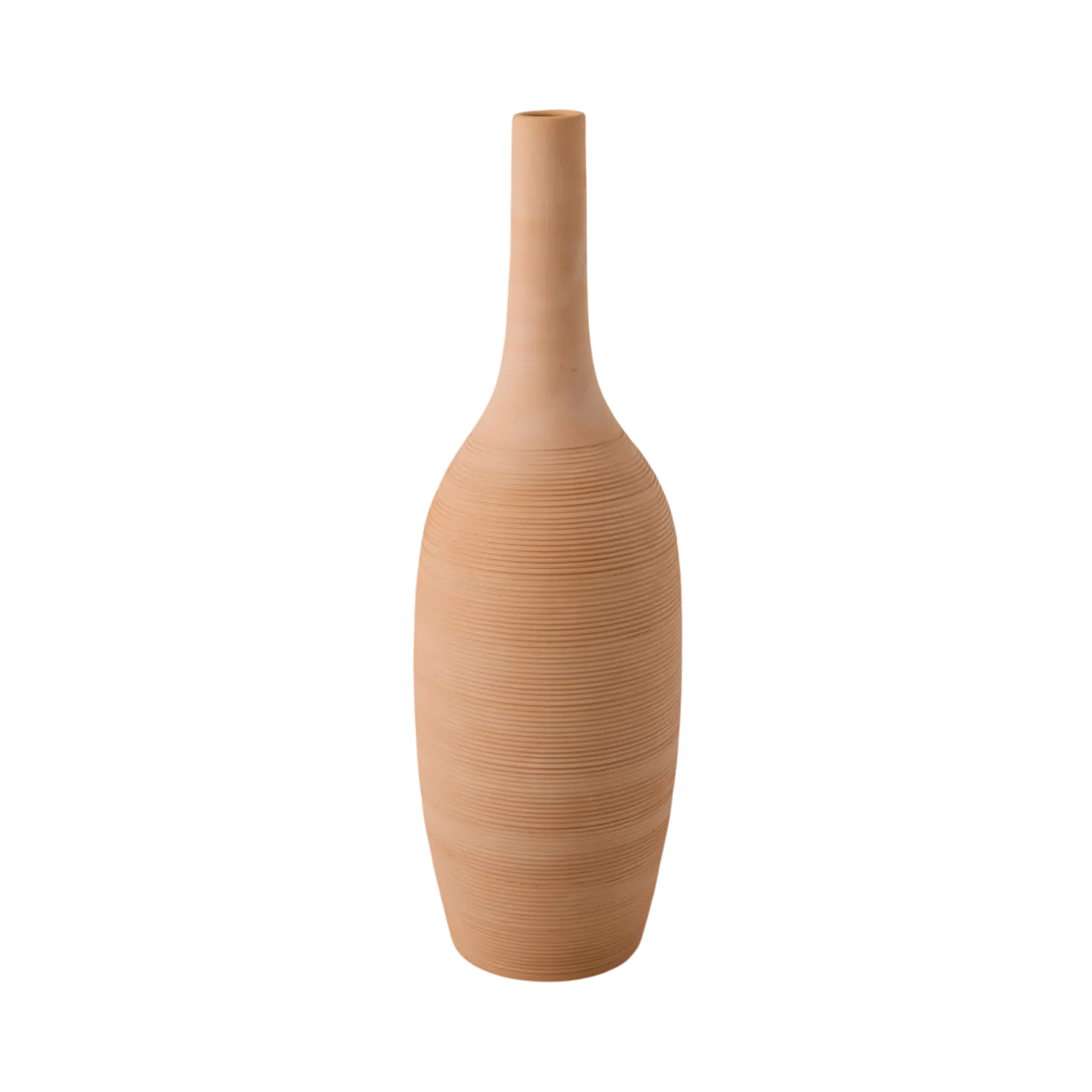Vase à poser au sol en céramique terracota H66cm Milano
