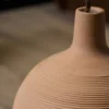 Vase rond long fût en céramique H46 cm Mahé