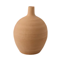 Vase rond long fût en céramique H46 cm Mahé