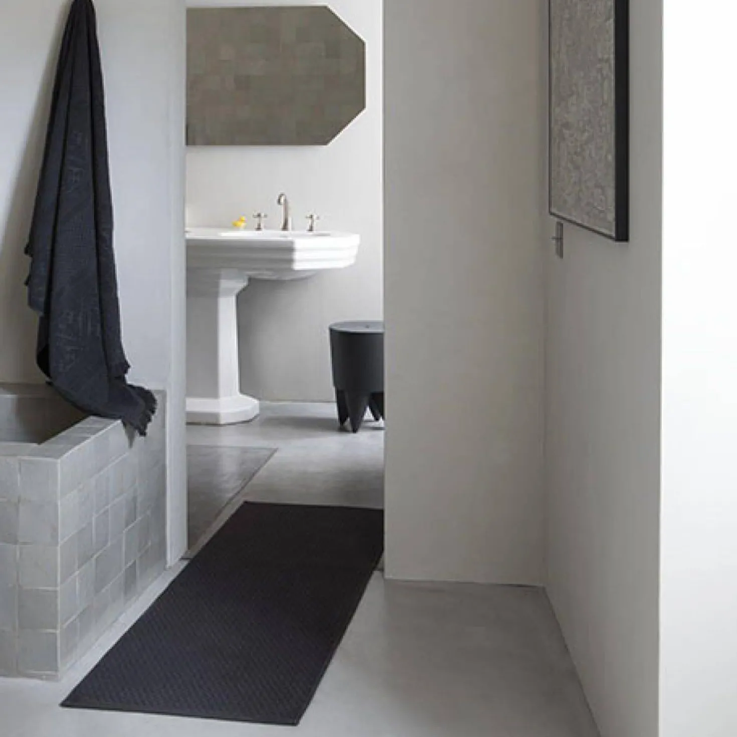 VIVARAISE Tapis de bain coton Enzo