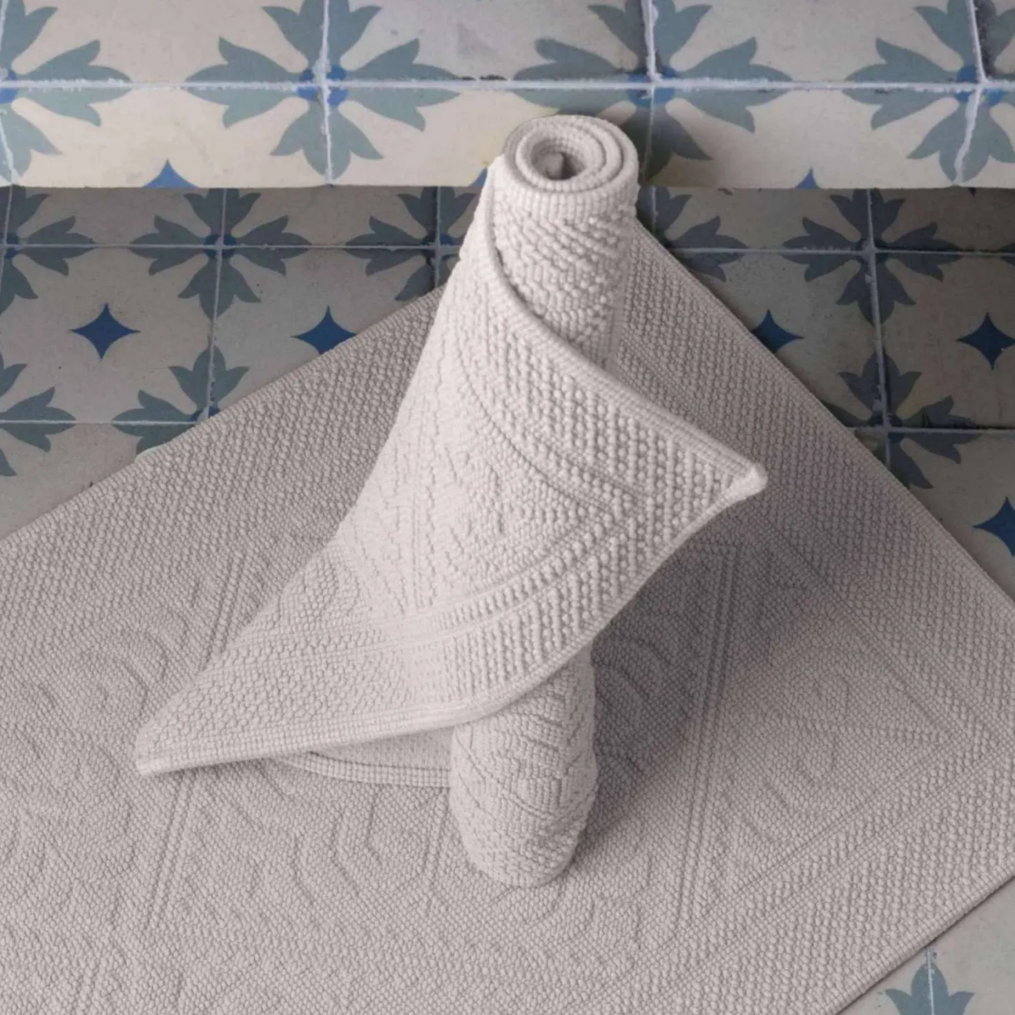 VIVARAISE Tapis de bain coton Enzo