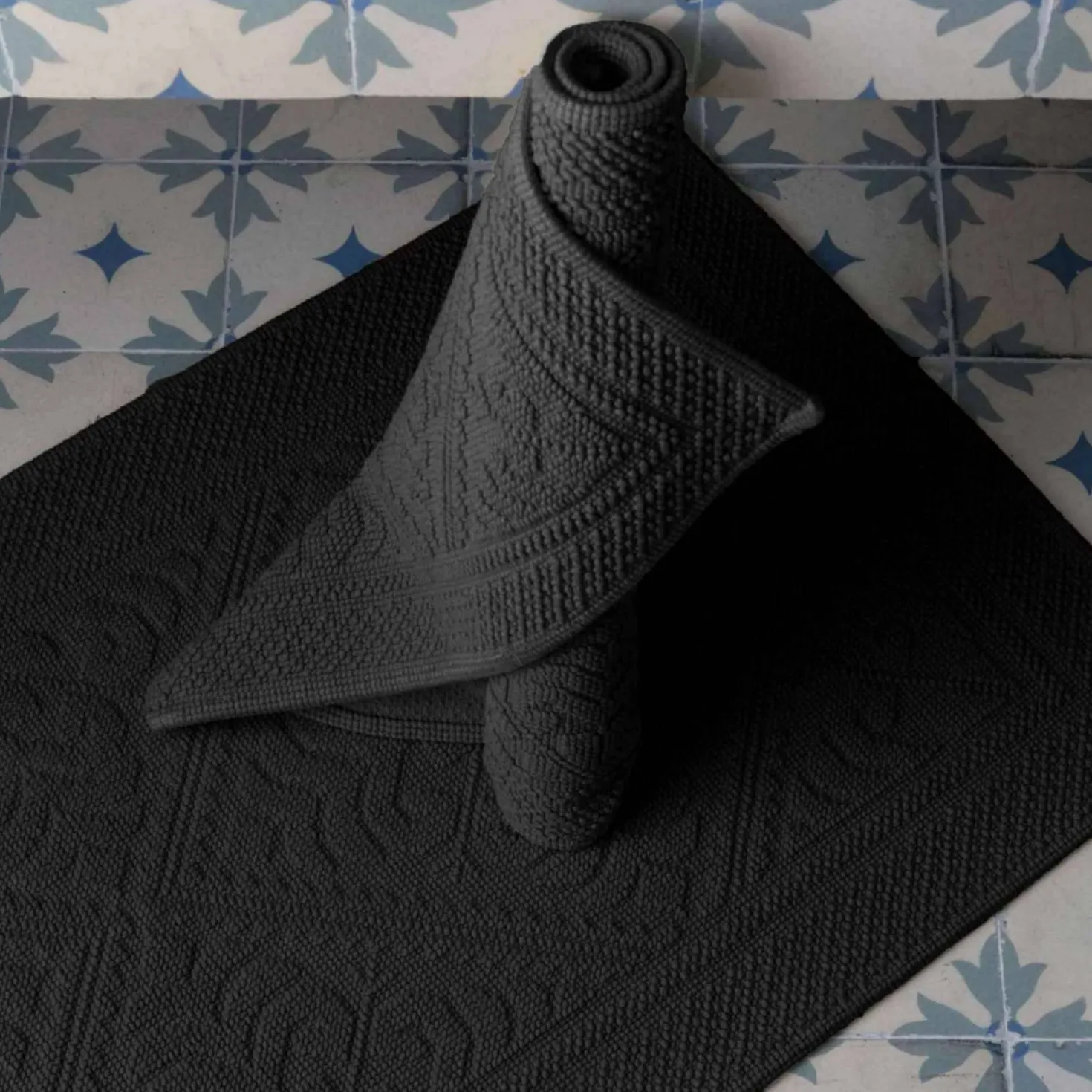 VIVARAISE Tapis de bain coton Enzo